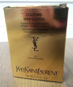 YVES SAINT LAURENT COUTURE MINI CLUTCH LONGWEAR PIGMENT BABYLONE ROSES 400 - Picture 1 of 2