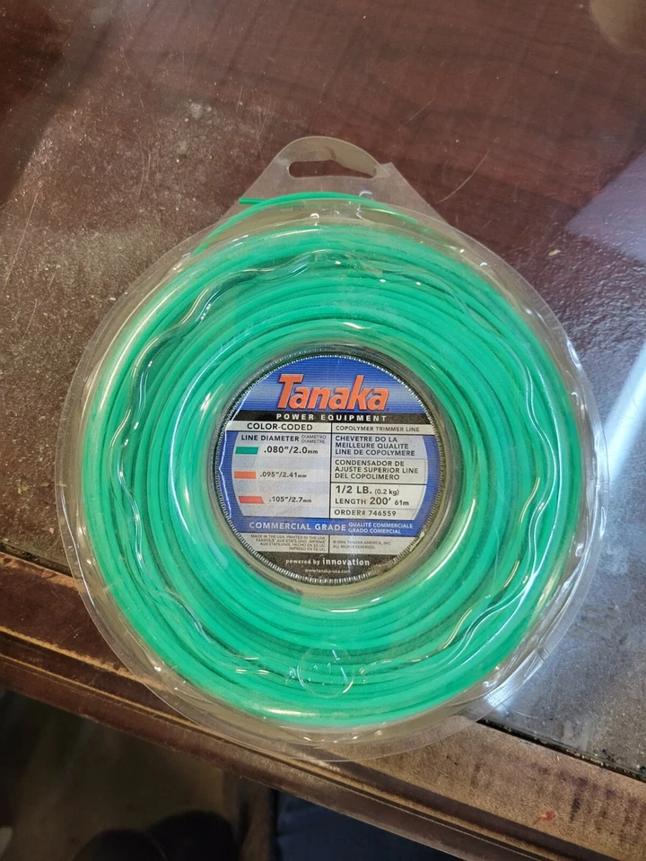 Línea recortadora Tanaka 746559, verde redonda, 0,080" Foto 1 de 1