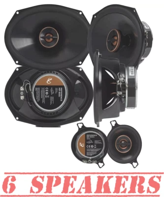 Infinity 6x9" FRONT/REAR  DOORS & 3.5" Dash Speakers for 2009-2024 RAM 1500,2500 - Image 1 of 4