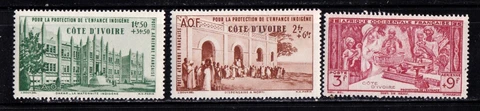 Ivory Coast stamps #CB1 - 3,  MNH OG - FREE SHIPPING!! Cover