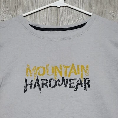 Mountain Hardwear T Shirt Logo Tee Crew Gray Men's XL - Image 1 of 4