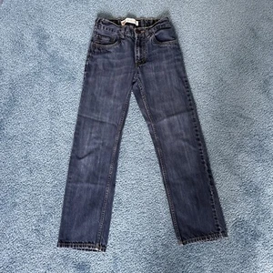Boys Levi's 505 Regular Denim Blue Jeans Size 12 Slim 24x26 - Picture 1 of 6