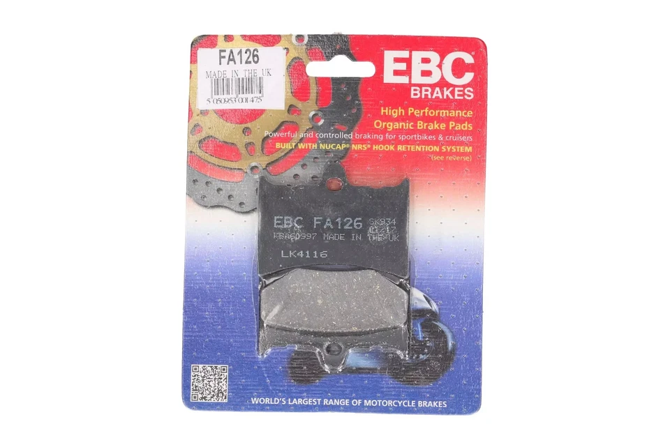 Fits KTM EXC/MX 125/250/350 1987 Motorcycle TT hybrid carbon brake pad - FA126TT - Image 1 of 2