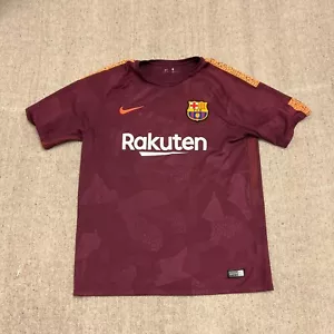 Barcelona Jersey Mens Large Red 2017 Nike Football Soccer - Picture 1 of 13