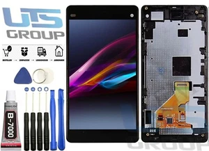Für Sony Xperia Z1 Compact D5503 LCD Bildschirm Display Touchscren RahmenSchwarz - Bild 1 von 6
