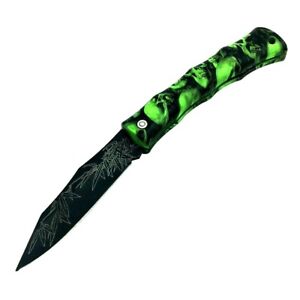 Drop Point Folding Knife Pocket Hunting Wild Survival Tactical Combat 420 Steel