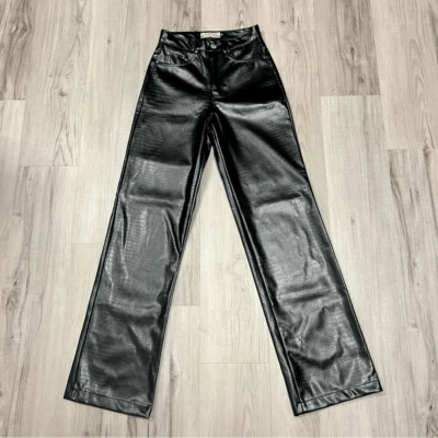 Pantalones Badee for Dolls marca Kill negros de imitación de cuero en relieve talla S nuevos sin etiquetas Foto 1 de 4