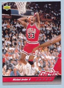 Michael Jordan 1993 U.D.Game Faces Basketball Card # 488, Chicago Bulls Gradable - Picture 1 of 2