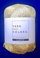 Yarn And Colors GLAMOUR Yarn #89 GOLD Super SHINE & SPARKLE 