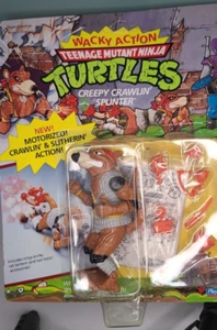 Creepy Crawlin' Splinter Wacky Action 1990 TMNT Ninja Turtles UNPUNCHED - Bild 1 von 9