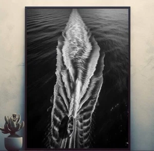 Hypnotic sea Beautiful Nature Posters Prints Wall Art Modern Home Room Bar Decor - Picture 1 of 3