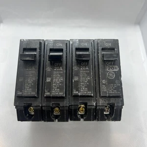 NUEVO GE THQB1120 Disyuntor atornillable 1 polo 20 amperios Q-Line - Imagen 1 de 4