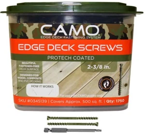 CAMO Trimhead Deck Screws 1750-Count 2-3/8 in. ProTech Coated Lumber Hardwood - Picture 1 of 2