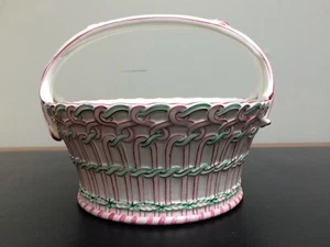 Keller and Guérin Luneville Basket Old Strausbourg French Faience 19th Century - Picture 1 of 9