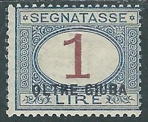 1925 OLTRE GIUBA SEGNATASSE 1 LIRA MH * - I55-2 - Picture 1 of 1