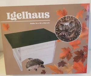 Großes Igelfutterhaus Igelhaus Igelhotel Igelhütte Igel Winterquartier Holz NEU - Bild 1 von 5