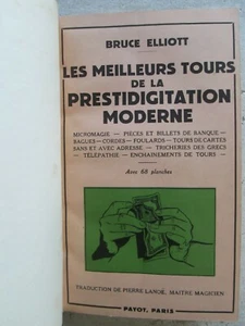 ELLIOTT : LES MEILLEURS TOURS DE LA PRESTIDIGITATION MODERNE, 1957. - Imagen 1 de 13