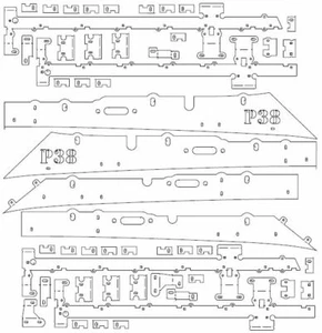 Baca de techo P38 Range Rover . archivos dxf para CNC en unidad flash - Imagen 1 de 7