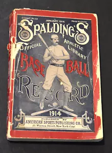 *Original* 1914 Spalding's Official Baseball Record - Picture 1 of 10