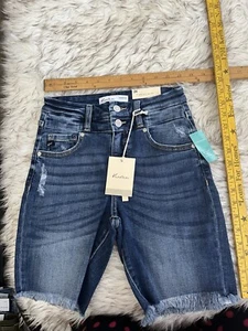 KanCan For Maurice’s  High Rise Medium Bermuda Shorts 24 Inch Waist - Picture 1 of 12