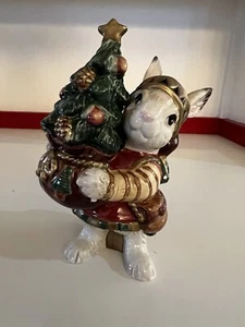 Fitz & Floyd Christmas Lodge Pfefferstreuer Bunny Tree - Bild 1 von 9