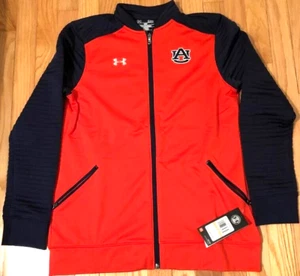 UNDER ARMOUR LOOSE FULL ZIP TRACK JACKET AUBURN TIGERS ORANGE WOMEN'S S - Picture 1 of 2