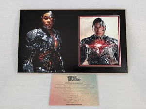 DC Cyborg Photo Signed By Ray Fisher with COA in 20.5 x 12 Display Free Postage - Picture 1 of 7