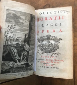 Quinti Horatii Flacci Opernwerke von Horaz Jacobi Tonson & Johannis Watts 1715 - Bild 1 von 3