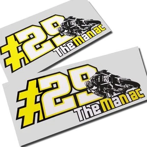 ANDREA IANONNE `29` Moto GP MANIAC ART motorcycle decals custom graphics x 2 - Picture 1 of 3