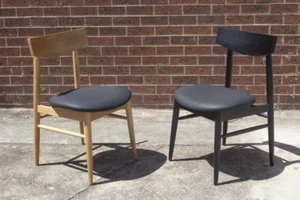 Berwick Dining Chair - Solid American Oak - Natural or Black finish - Picture 1 of 11
