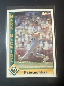 1993 Pacific Spanish #224 Mark McGwire Oakland Athletics - Picture 1 of 2