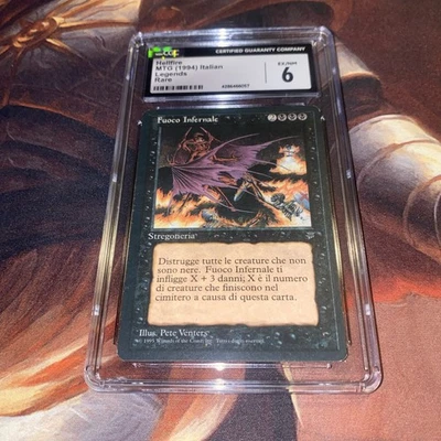 Hellfire X1 Mtg Italian Legends Lp CGC 6 Graded - Image 1 of 2