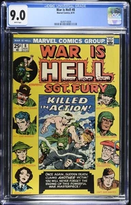 War Is Hell 8 CGC 9.0 Marvel 1974 - Picture 1 of 2