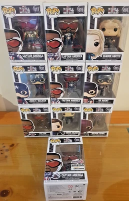 Lotto 10 Funko Pop! Marvel - Falcon and the Winter Soldier - Cap America 700 ecc - Immagine 1 di 4