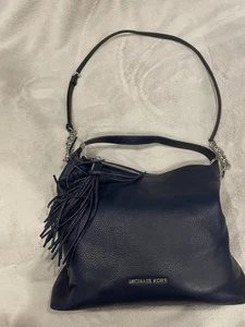 Michael Kors Bedford Large Top Zip Tote - Dark Blue - Picture 1 of 9