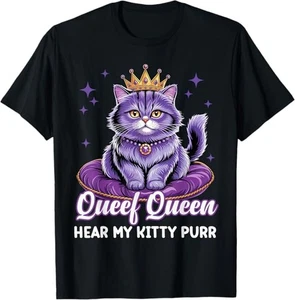 NUEVA LIMITADA Divertida Camiseta Queef Reina Gato Inapropiada Sucia Humor Adulto S-3XL - Imagen 1 de 2