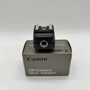 Canon Off Camera Shoe Adapter Black Made in Japan - Picture 1 of 10