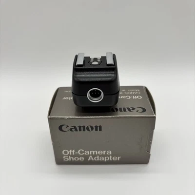 Canon Off Camera Shoe Adapter Black Made in Japan - Image 1 of 4
