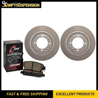 Conjunto de pastilhas de freio a disco traseiro C-Tek rotor de freio a disco 3 peças para 1999-2004 Volvo V40 - Imagem 1 de 4