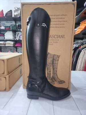 Alberto Fasciani 女式骑行靴黑色 EU42 AF818 码 — 第 1/4 张图片