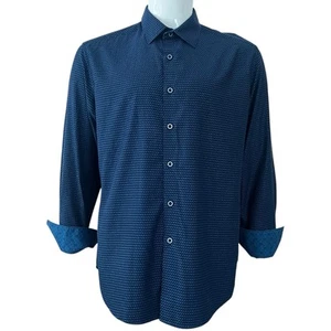 Robert Graham Shirt Men Size Large Long Sleeve Button Down Abstract - Picture 1 of 4
