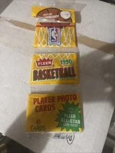 1990-91 Fleer NBA Basketball Sealed 45 Card Rack Pack Mint RCS & stars Jordan ? - Picture 1 of 2