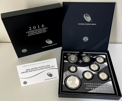 2016 United States Mint Limited Edition Silver Proof Set w/OGP COA - Image 1 of 4