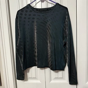 Camiseta deportiva Nike Running Division grande manga larga azul gris patrón abstracto  - Imagen 1 de 10