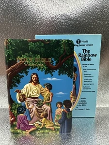 La Bibbia Arcobaleno per Giovani Collins World KJV Illustrata con Scatola - Foto 1 di 14