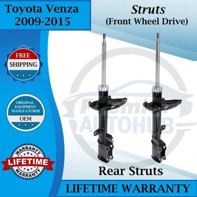 Puntales traseros Monroe genuinos OEM para Toyota Venza 2009-2015 2x2 garantía de por vida Foto 1 de 4