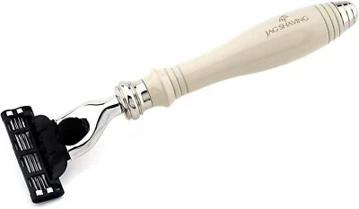 3 Edge Safety Shaver, Beard Shaver, Premium Ivory Quality - Image 1 of 3