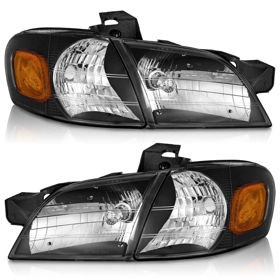 Pair Headlights+Corner Lamps For 1997-2005 Chevy Venture Pontiac Montana Halogen Foto 1 de 4