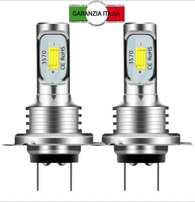 2 Lampadine H7 CANBUS a LED Fari Auto Moto Lampade Luce Bianca 6000K 12V 10KLM V - Immagine 1 di 4