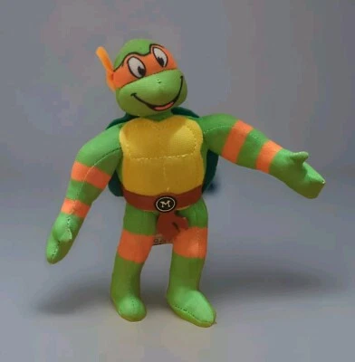 Teenage Mutant Ninja Turtles Michelangelo Plush Nickelodeon TMNT 7"  - Image 1 of 4